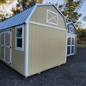 10x16 side lofted barn