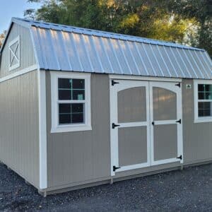 12x16 side lofted barn