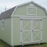 green lofted barn shed for sale in burnt store fl