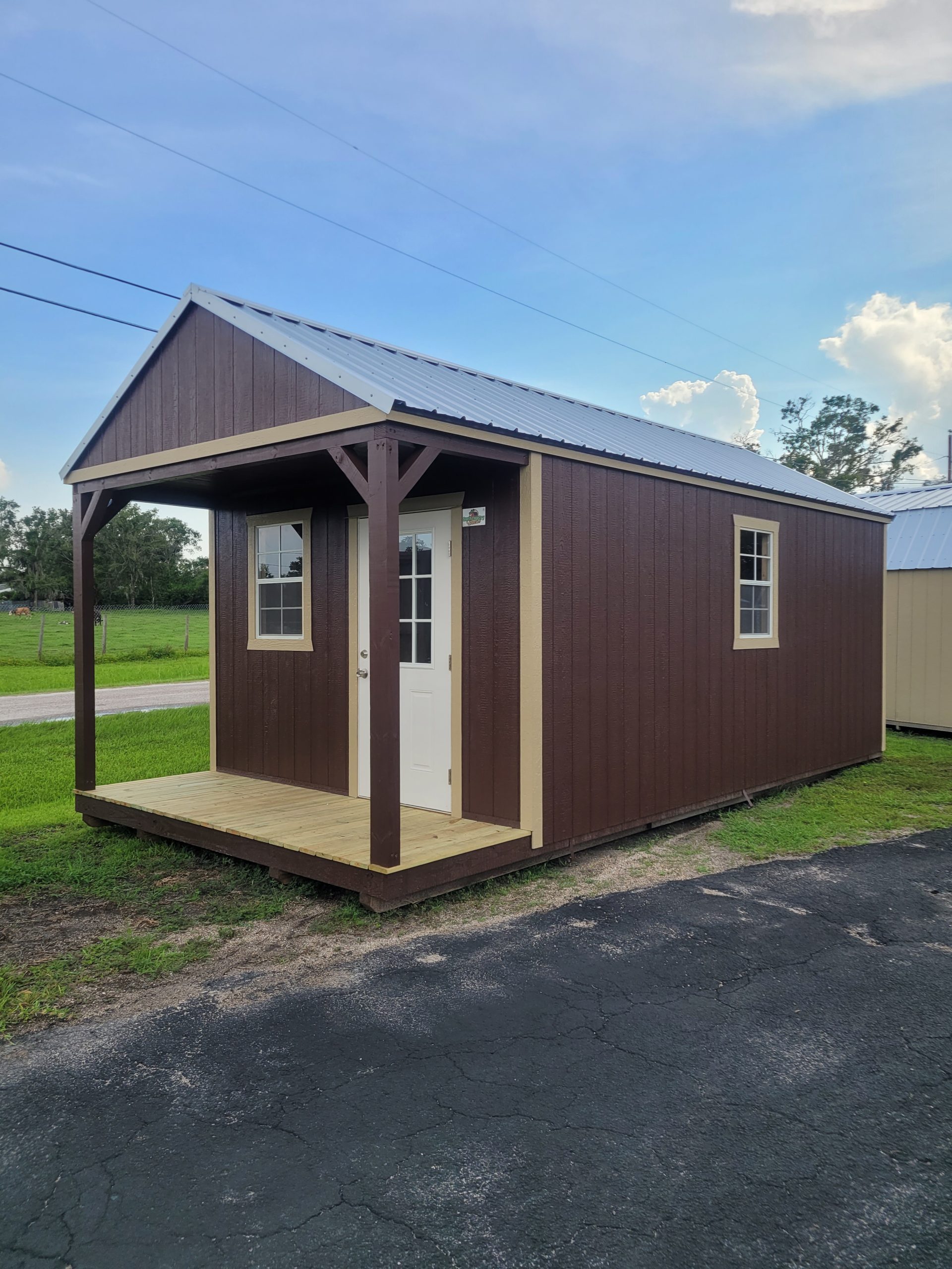 brown portable cabin for sale in anthony fl