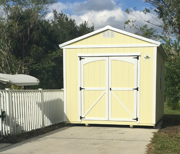 yellow storage shed for sale in lakeland fl