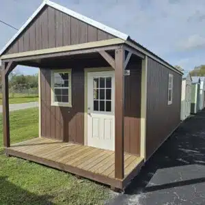 12x20 gable lofted cabin