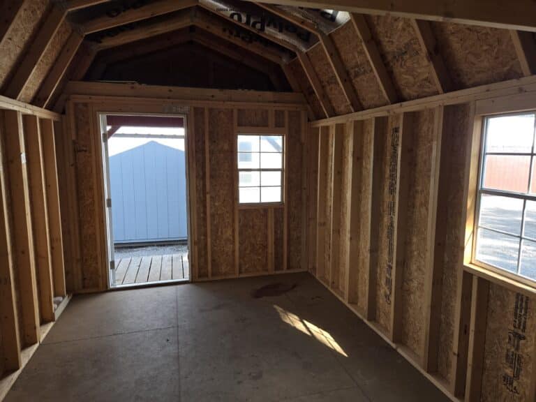 lofted barn cabin sheds interior