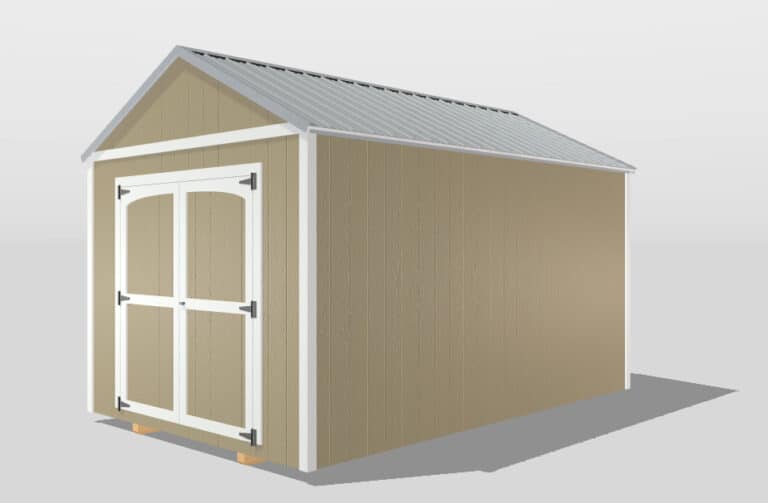 gable lofted sheds design in 3d