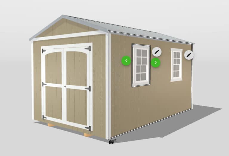 gable a-frame sheds design in 3d