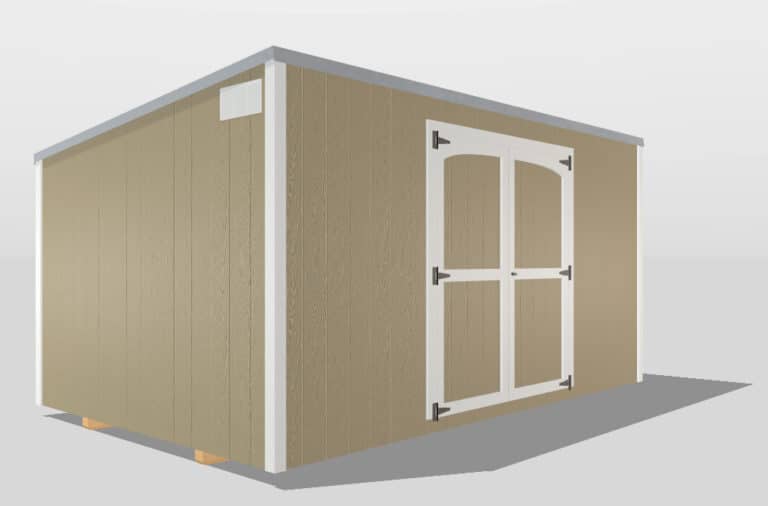 single slope sheds design in 3d