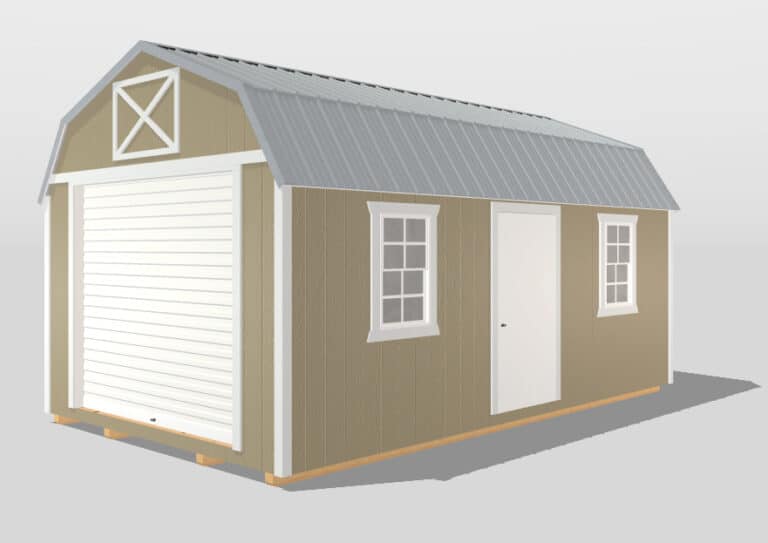 lofted barn garage sheds design in 3d