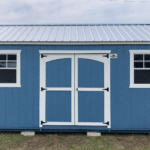 blue storage shed in gibsonton fl