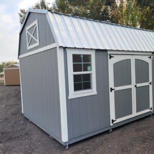 10x16 side lofted barn