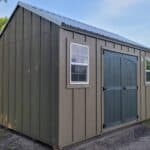 a grey storage shed in wesley chapel fl