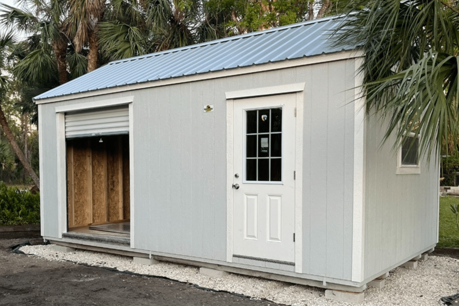 shed with door and window in miami fl